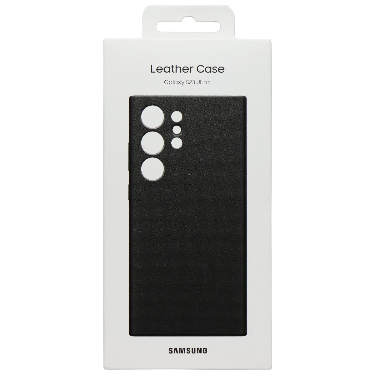 Samsung Leather Case for Samsung Galaxy S23 Ultra - Black (EF-VS918LBE) Cell Phone - Cases, Covers & Skins Samsung - Simple Cell Bulk Wholesale Pricing - USA Seller