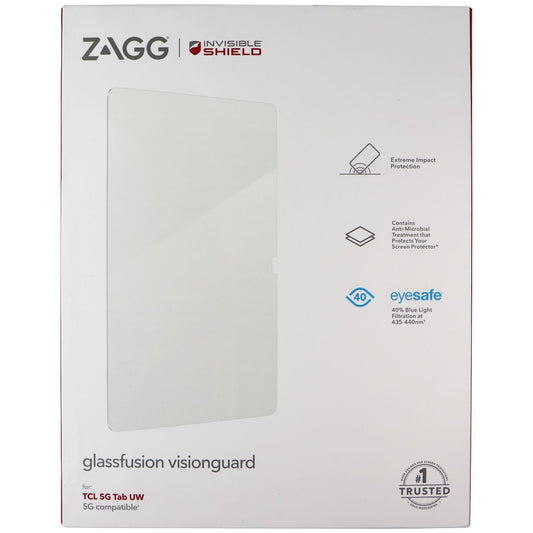 ZAGG InvisibleShield Glassfusion Visionguard Screen Protector for TCL 5G Tab UW iPad/Tablet Accessories - Screen Protectors Zagg - Simple Cell Bulk Wholesale Pricing - USA Seller