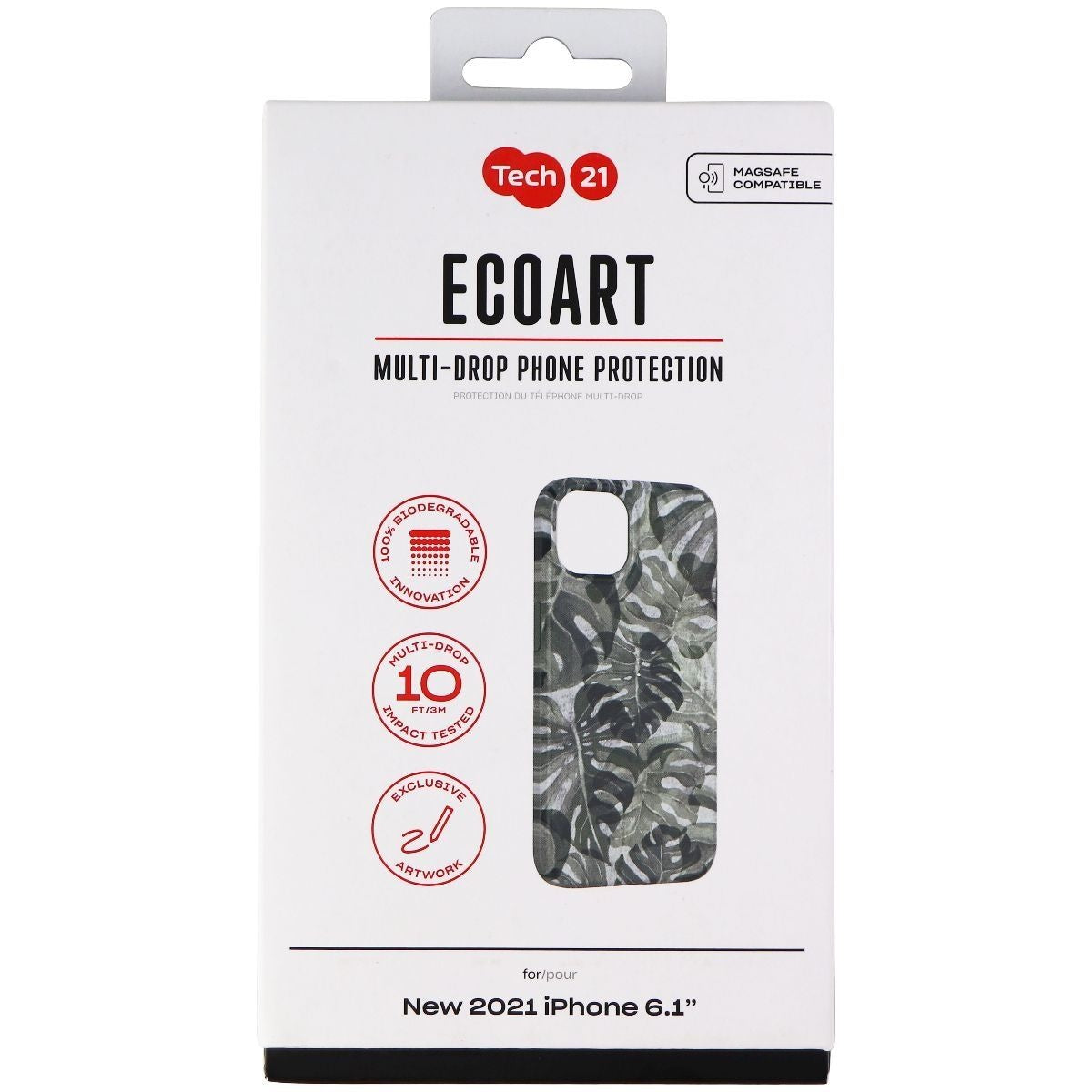 Tech21 Eco Art Series Case for Apple iPhone 13 / 14 - Delicate Earth Green Cell Phone - Cases, Covers & Skins Tech21 - Simple Cell Bulk Wholesale Pricing - USA Seller
