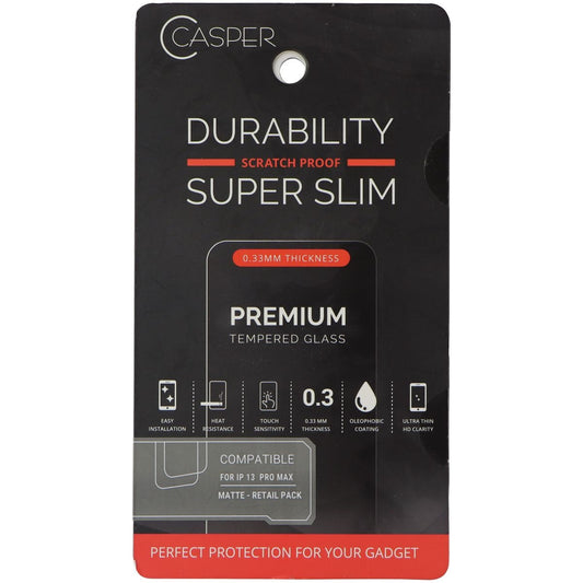 Casper Premium Tempered Glass for Apple iPhone 13 Pro Max - Matte Cell Phone - Screen Protectors Casper    - Simple Cell Bulk Wholesale Pricing - USA Seller