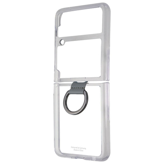 Samsung Clear Cover with Ring for Galaxy Z Flip3 5G - Clear/White/Silver Cell Phone - Cases, Covers & Skins Samsung - Simple Cell Bulk Wholesale Pricing - USA Seller