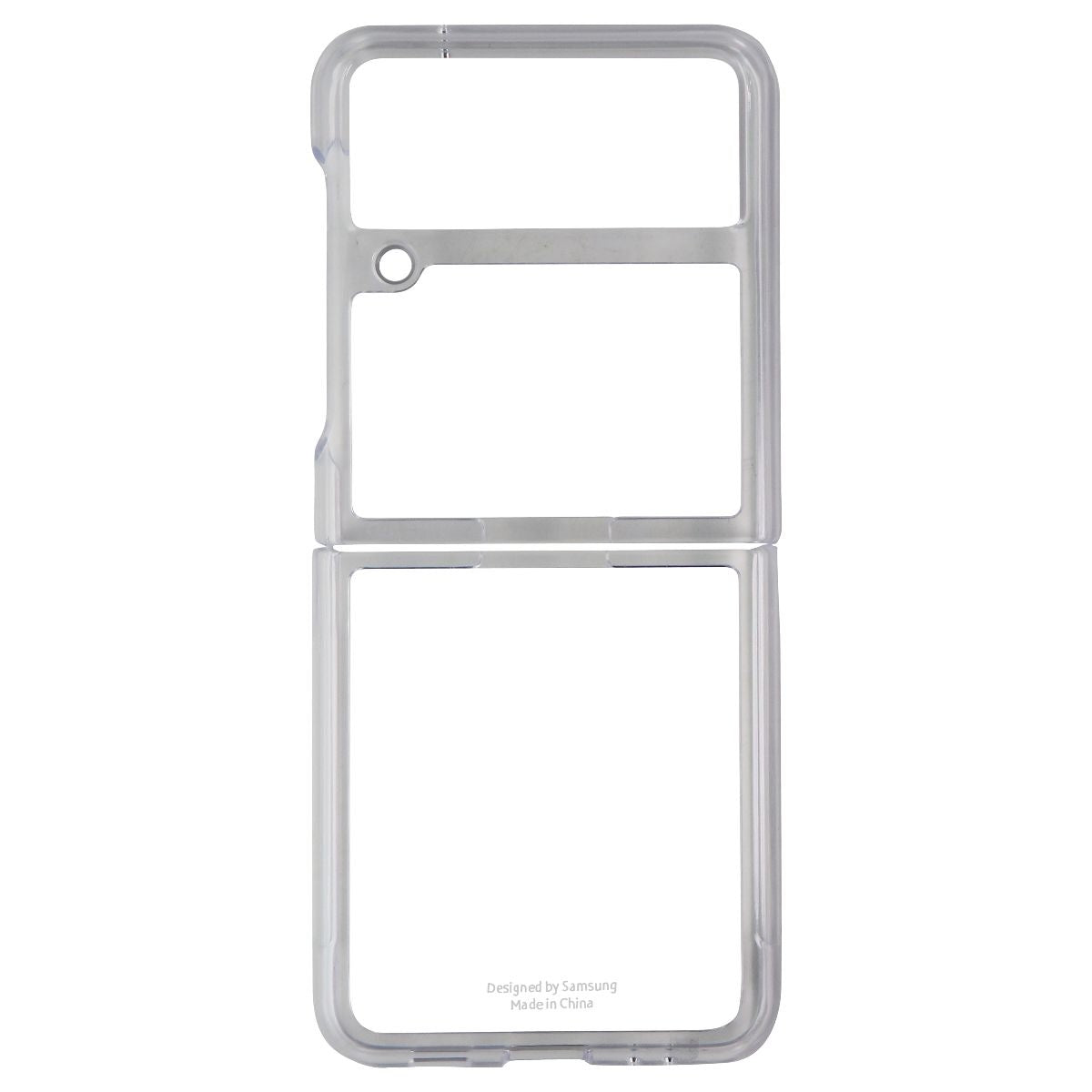 Samsung Clear Cover with Ring for Galaxy Z Flip3 5G - Clear/White/Silver Cell Phone - Cases, Covers & Skins Samsung - Simple Cell Bulk Wholesale Pricing - USA Seller