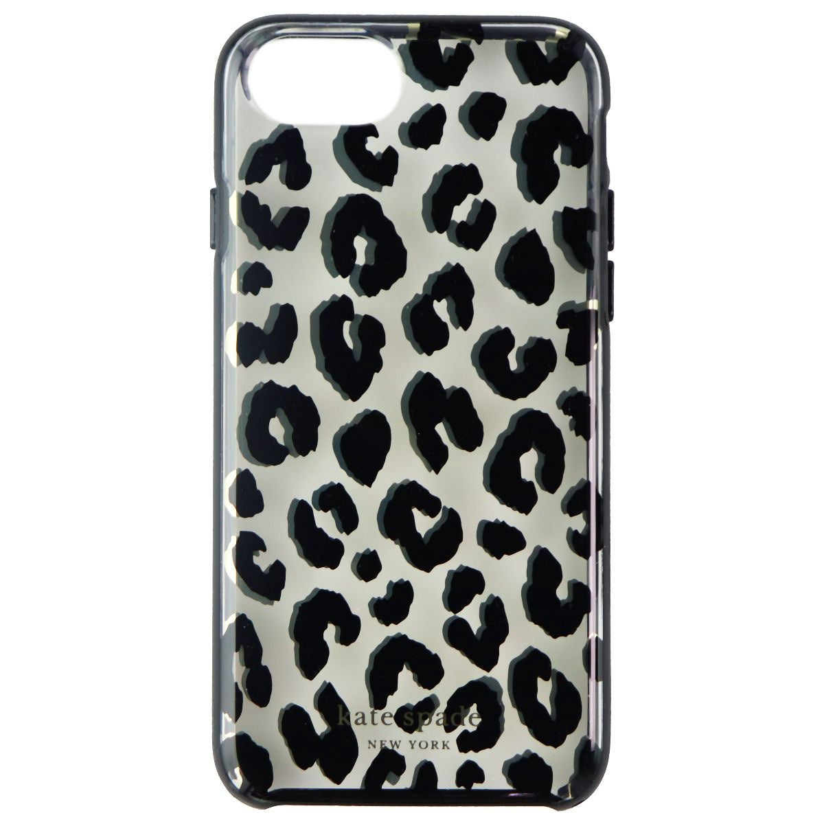 Kate Spade Hardshell Case for Apple iPhone SE (3rd Gen) - City Leopard Black Cell Phone - Cases, Covers & Skins Kate Spade - Simple Cell Bulk Wholesale Pricing - USA Seller