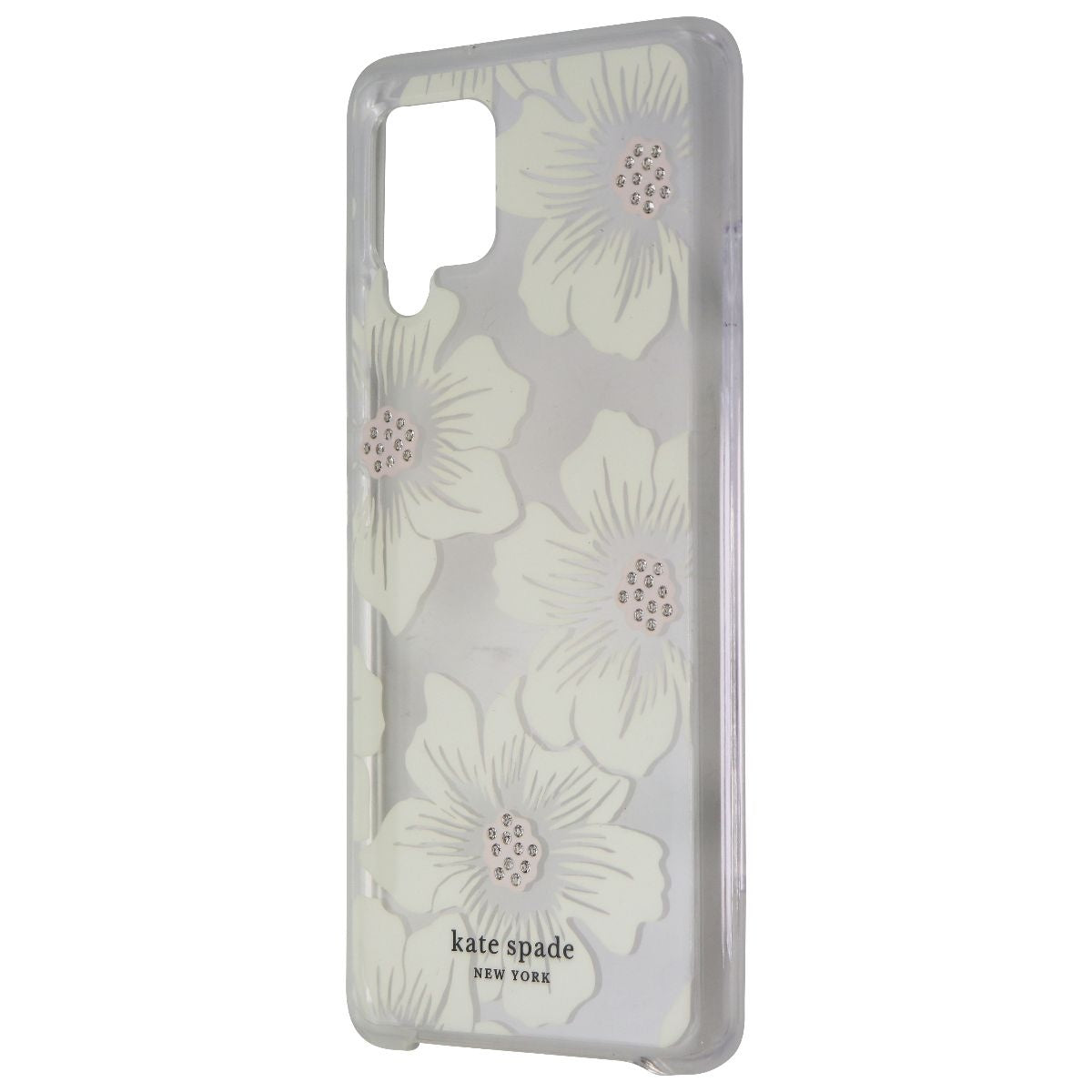 Kate Spade Hardshell Case for Samsung Galaxy A42 5G - Hollyhock Floral Clear Cell Phone - Cases, Covers & Skins Kate Spade - Simple Cell Bulk Wholesale Pricing - USA Seller