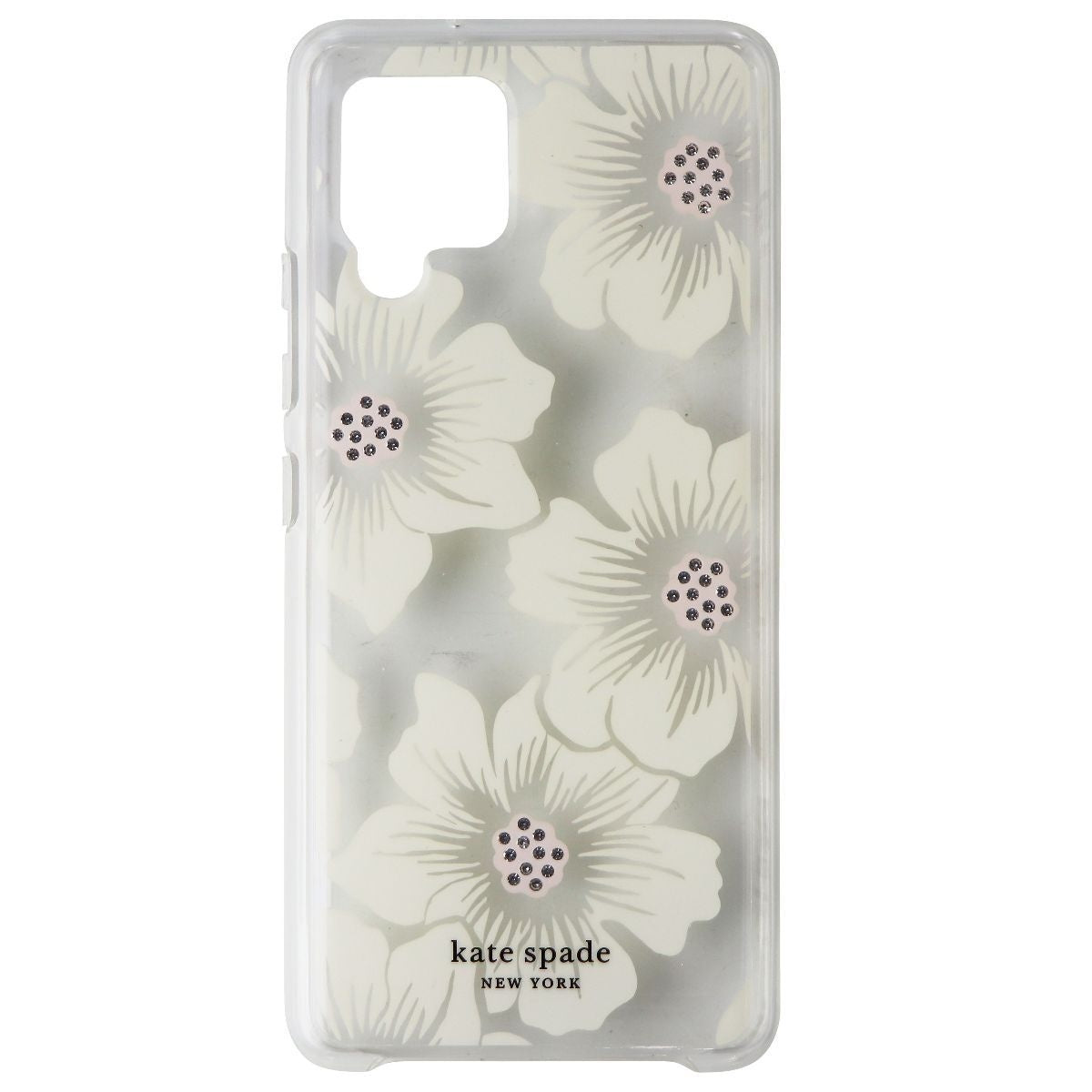 Kate Spade Hardshell Case for Samsung Galaxy A42 5G - Hollyhock Floral Clear Cell Phone - Cases, Covers & Skins Kate Spade - Simple Cell Bulk Wholesale Pricing - USA Seller