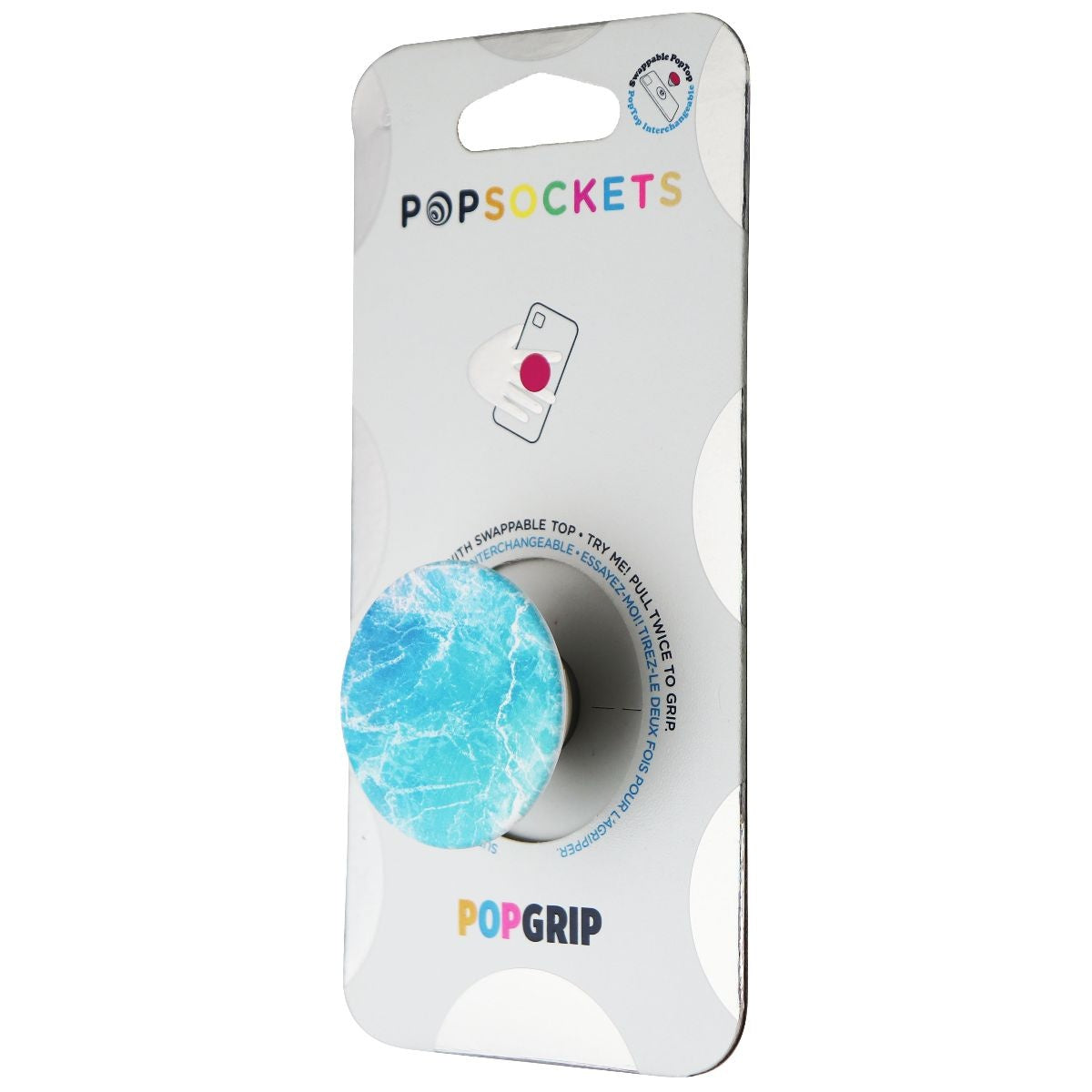 PopSockets PopGrip - Expanding Stand and Grip with a Swappable Top - Ocean View Cell Phone - Mounts & Holders PopSockets    - Simple Cell Bulk Wholesale Pricing - USA Seller