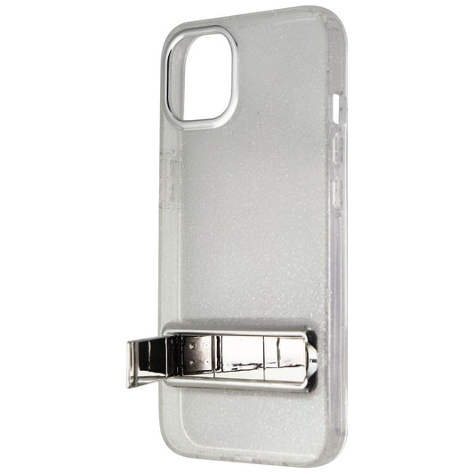 AQA Hard Protective Case w/ Kickstand for Apple iPhone 13 - Silver Glitter Cell Phone - Cases, Covers & Skins AQA - Simple Cell Bulk Wholesale Pricing - USA Seller