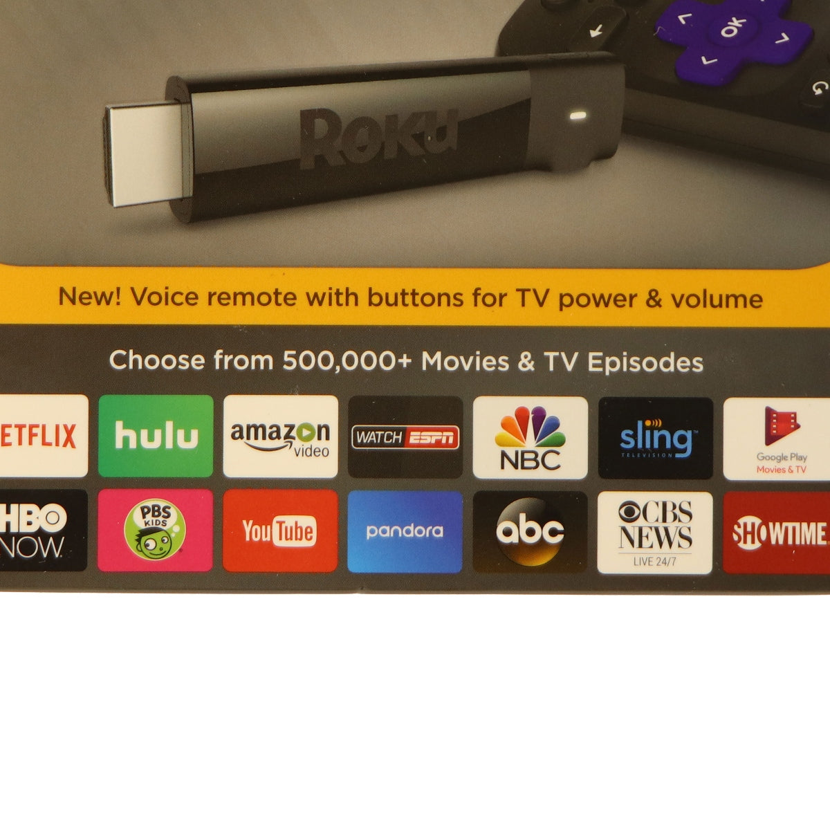Roku Streaming Stick+ 4K/HDR/HD with 4x the wireless range & voice remote(2017) Home Multimedia - Internet & Media Streamers Roku - Simple Cell Bulk Wholesale Pricing - USA Seller
