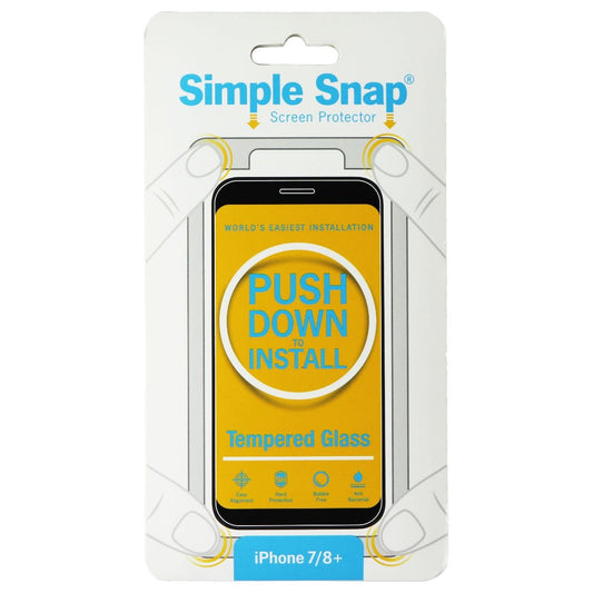 Simple Snap Screen Protector for IP8+/7+ - Clear Cell Phone - Screen Protectors Simple Snap    - Simple Cell Bulk Wholesale Pricing - USA Seller