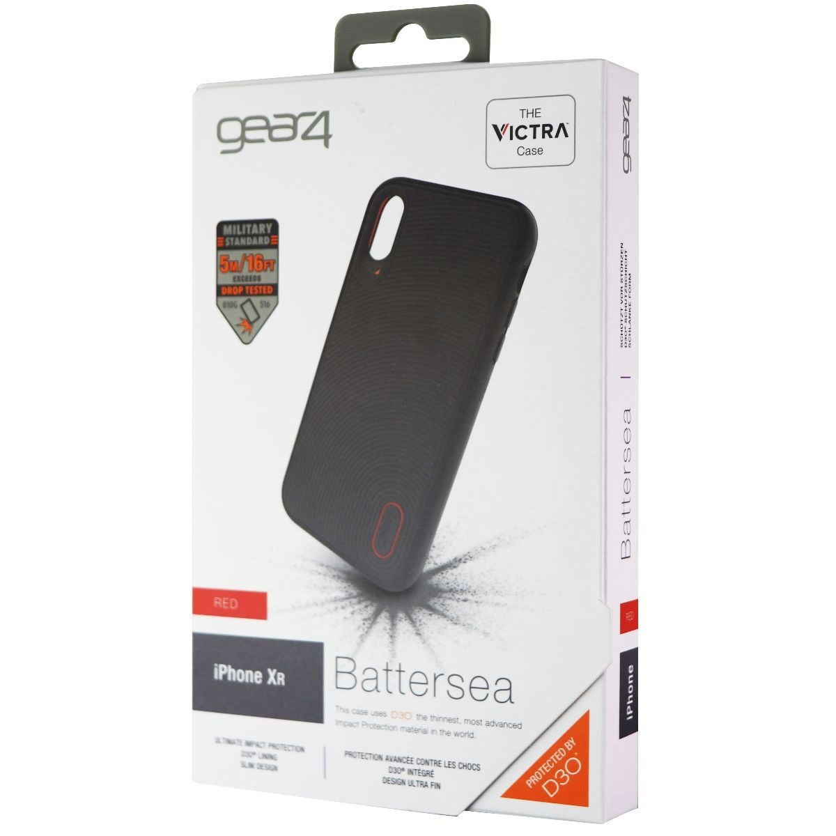 ZAGG Battersea Series Case for Apple iPhone XR - Black/Red Cell Phone - Cases, Covers & Skins Zagg    - Simple Cell Bulk Wholesale Pricing - USA Seller
