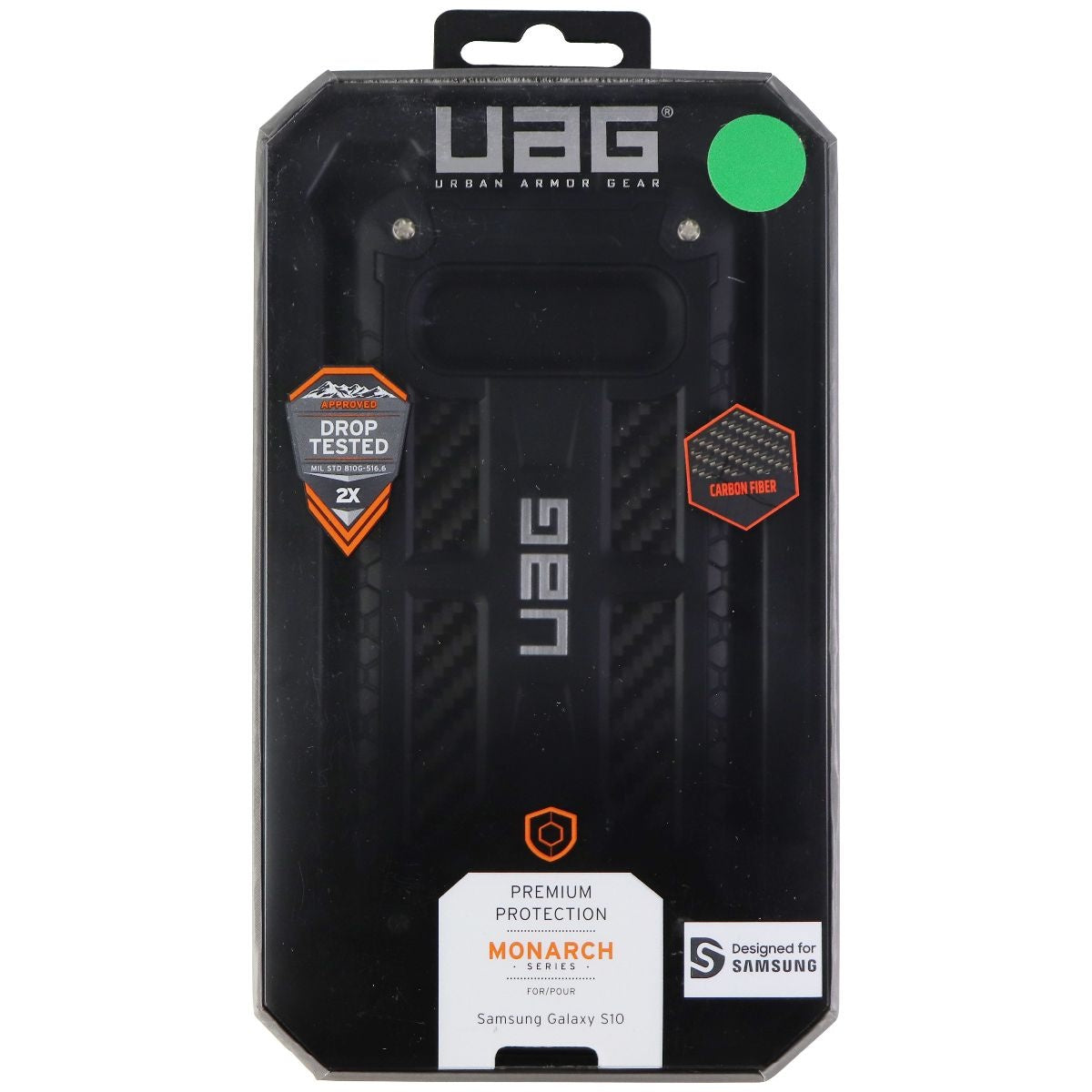 Urban Armor Gear Monarch Series Carbon Fiber Case for Samsung Galaxy S10 - Black Cell Phone - Cases, Covers & Skins Urban Armor Gear - Simple Cell Bulk Wholesale Pricing - USA Seller