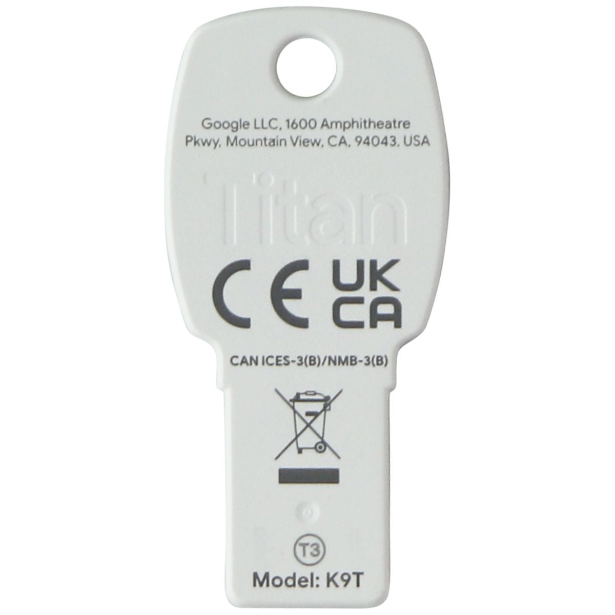 Google USB Titan Security Key Device Protection K9T United Kingdom/Canada UK/CA Cell Phone - Other Accessories Google - Simple Cell Bulk Wholesale Pricing - USA Seller
