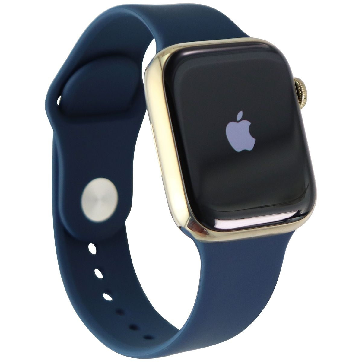 Apple Watch Series 7 (GPS + LTE) A2477 (45mm) Stainless Gold/Blue Sp Band Smart Watches Apple    - Simple Cell Bulk Wholesale Pricing - USA Seller