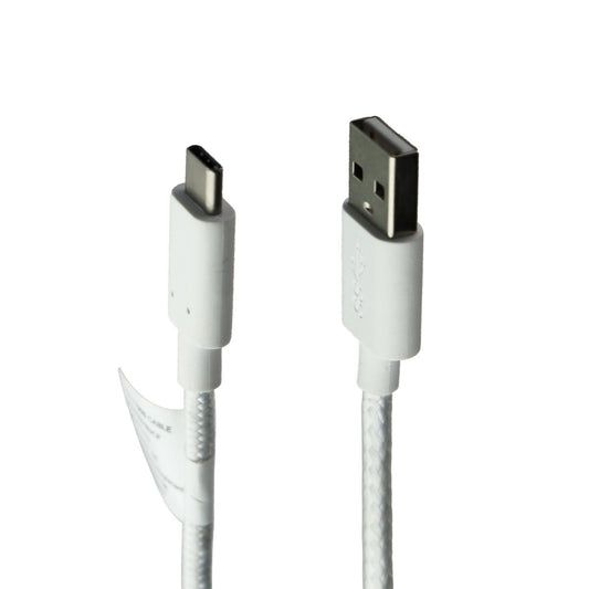 TCL Braided USB-C to USB Charge/Sync Cable - White Cell Phone - Cables & Adapters TCL    - Simple Cell Bulk Wholesale Pricing - USA Seller