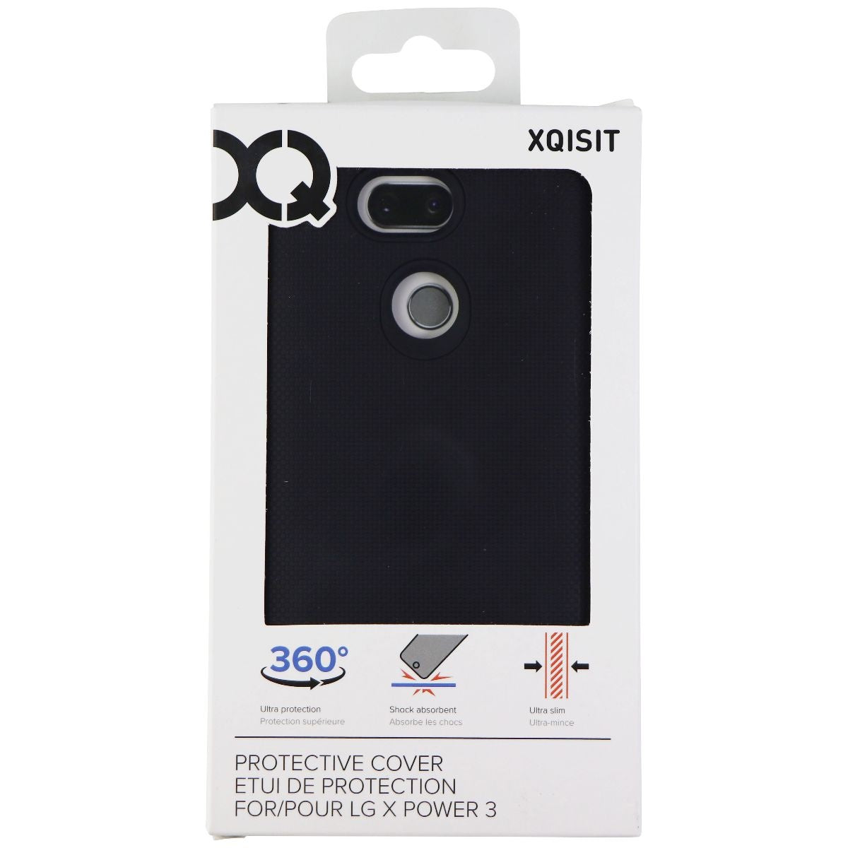 Xqisit Protective Cover for LG X Power 3 Smartphones - Black Cell Phone - Cases, Covers & Skins Xqisit - Simple Cell Bulk Wholesale Pricing - USA Seller