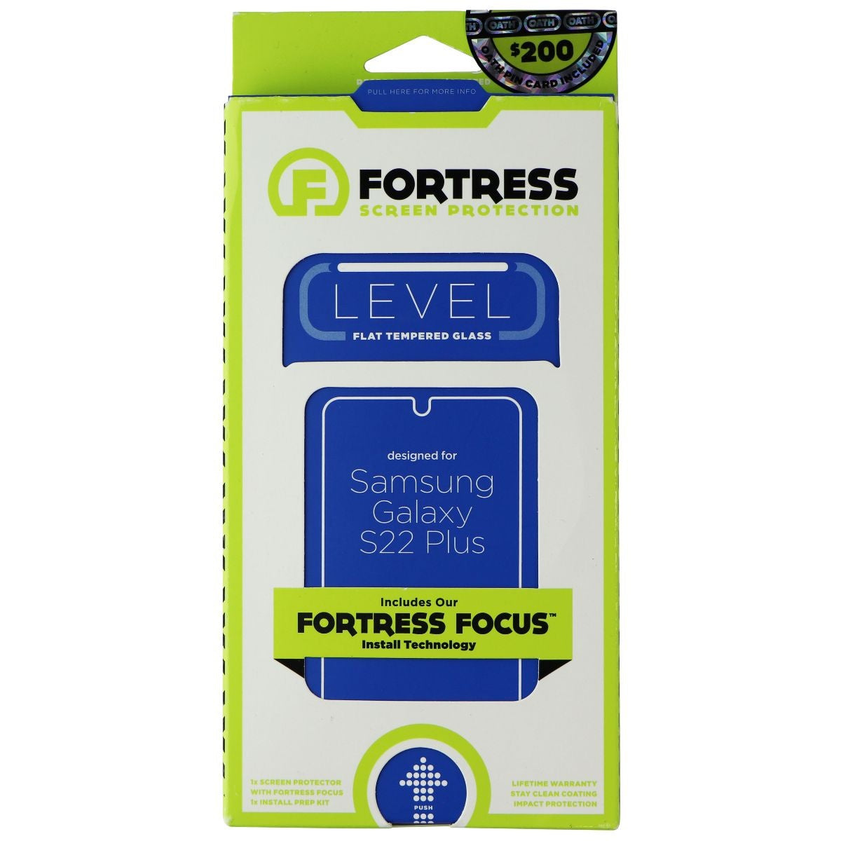 Fortress LEVEL Flat Tempered Glass for Samsung Galaxy (S22+) - Clear Cell Phone - Screen Protectors Fortress - Simple Cell Bulk Wholesale Pricing - USA Seller