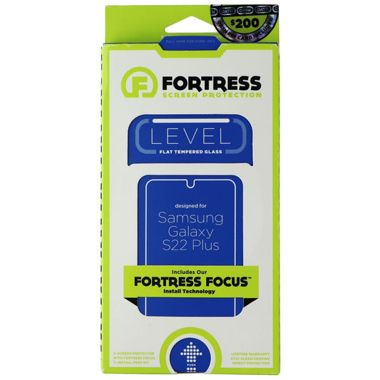 Fortress LEVEL Flat Tempered Glass for Samsung Galaxy (S22+) - Clear Cell Phone - Screen Protectors Fortress - Simple Cell Bulk Wholesale Pricing - USA Seller