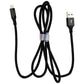 Ventev 4-Foot Chargesync Braided Alloy (USB-C) to USB Cable - Jet Black Cell Phone - Cables & Adapters Ventev - Simple Cell Bulk Wholesale Pricing - USA Seller