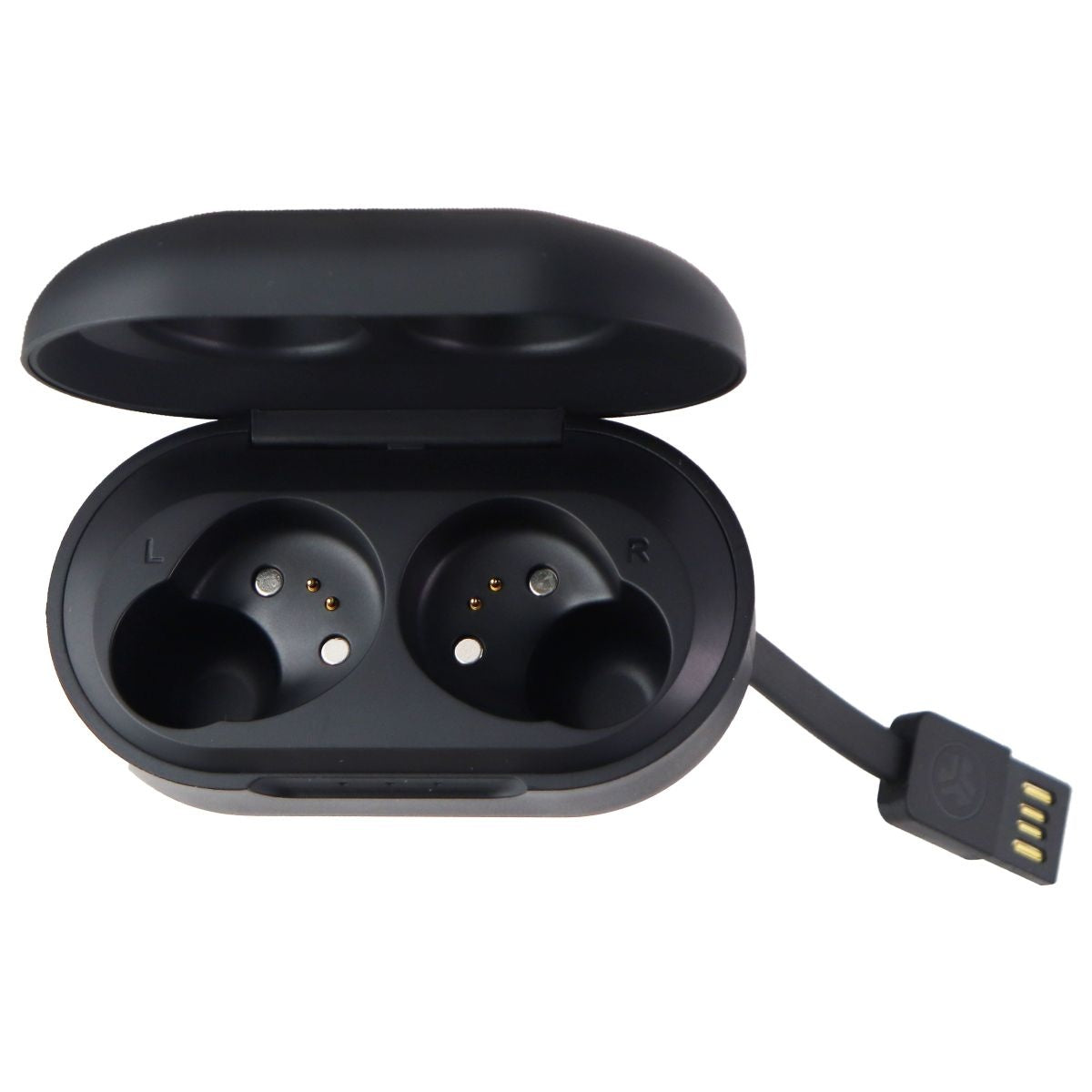 JBuds Replacement Charging Case for JBuds Air ANC Headphones - Black Cell Phone - Headsets JLAB - Simple Cell Bulk Wholesale Pricing - USA Seller