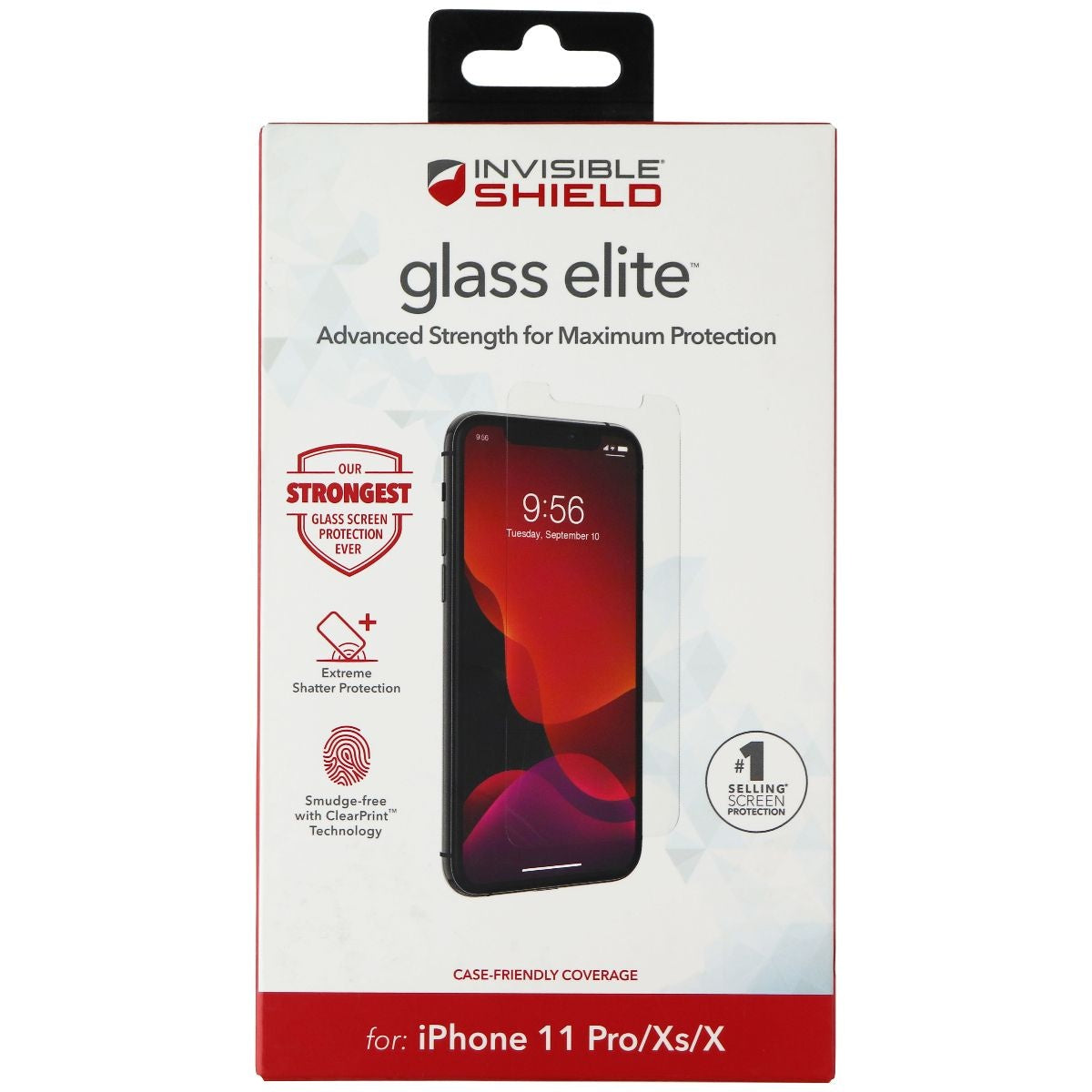 ZAGG InvisibleShield (Glass Elite) Screen Protector for Apple iPhone 11 Pro / Xs Cell Phone - Screen Protectors Zagg - Simple Cell Bulk Wholesale Pricing - USA Seller
