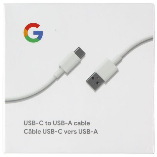 Google (1m/3.2-Ft) USB-C to USB-A Charging and Sync Cable - White (G016F) Cell Phone - Cables & Adapters Google    - Simple Cell Bulk Wholesale Pricing - USA Seller