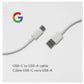 Google (1m/3.2-Ft) USB-C to USB-A Charging and Sync Cable - White (G016F) Cell Phone - Cables & Adapters Google    - Simple Cell Bulk Wholesale Pricing - USA Seller