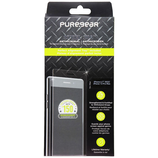 PureGear Steel 360 Screen Protector for iPhone 14 Plus & 13 Pro Max Cell Phone - Screen Protectors PureGear    - Simple Cell Bulk Wholesale Pricing - USA Seller