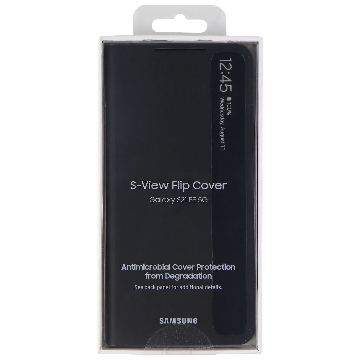 Samsung S-View Flip Cover Case for Galaxy S21 FE (5G) - Black/Clear Cell Phone - Cases, Covers & Skins Samsung - Simple Cell Bulk Wholesale Pricing - USA Seller