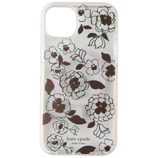 Kate Spade Defensive Case for MagSafe for iPhone 14 Plus - Gold Floral Cell Phone - Cases, Covers & Skins Kate Spade New York    - Simple Cell Bulk Wholesale Pricing - USA Seller