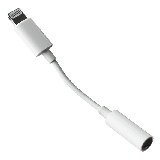 Apple Official 8-Pin to 3.5mm Headphone Jack Adapter - White (A1749) Cell Phone - Cables & Adapters Apple - Simple Cell Bulk Wholesale Pricing - USA Seller