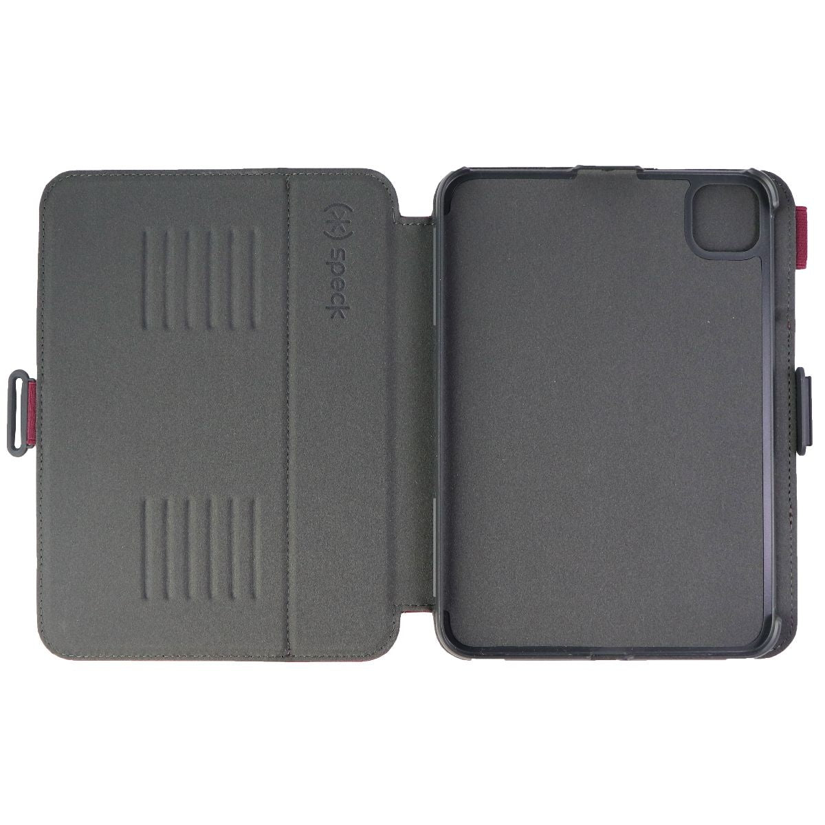 Speck Balance Folio Case for Pad Mini (6th Gen) - Very Berry Red/Slate Grey iPad/Tablet Accessories - Cases, Covers, Keyboard Folios Speck - Simple Cell Bulk Wholesale Pricing - USA Seller