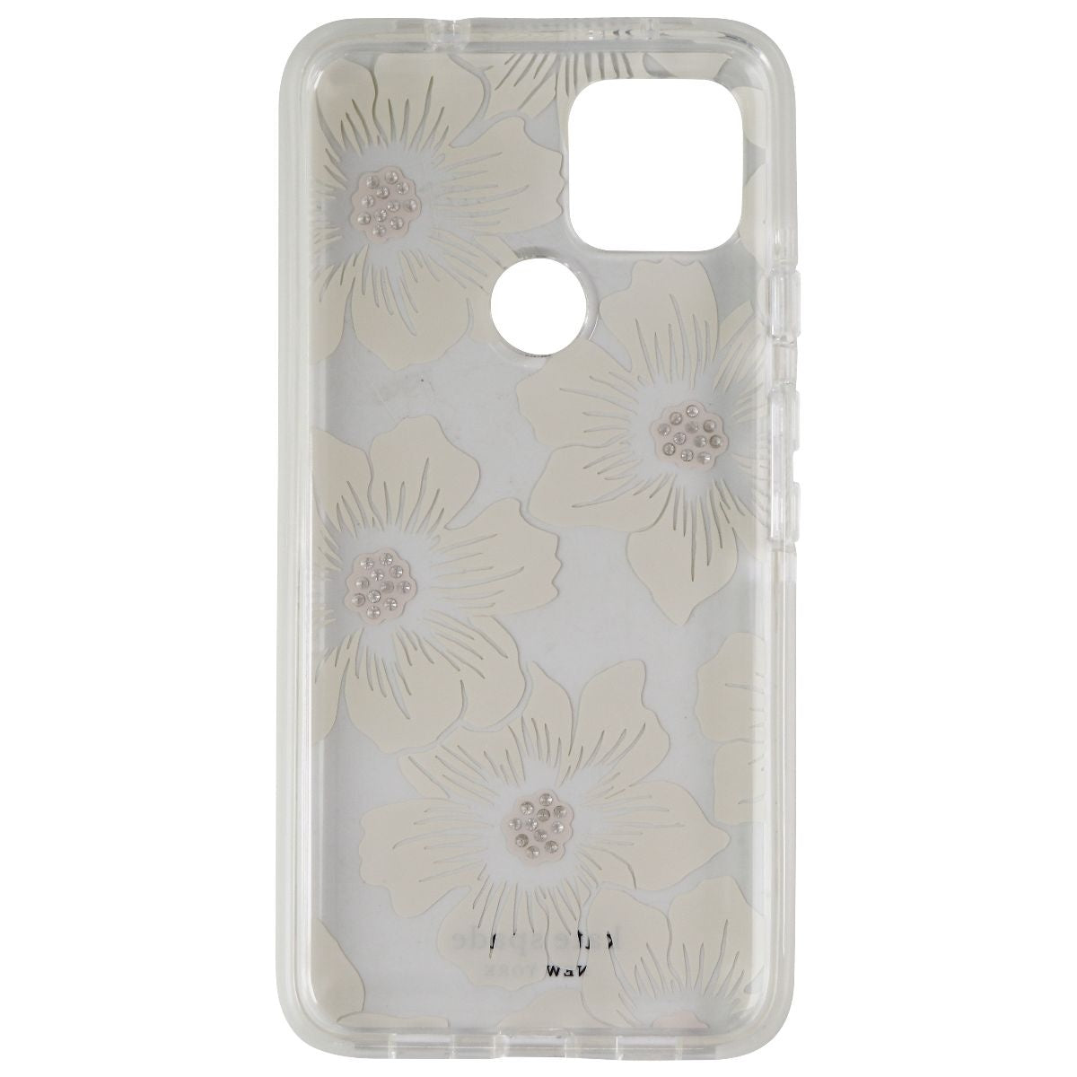 Kate Spade Defensive Hardshell Case for Google Pixel 4a (5G) - Hollyhock Floral Cell Phone - Cases, Covers & Skins Kate Spade - Simple Cell Bulk Wholesale Pricing - USA Seller