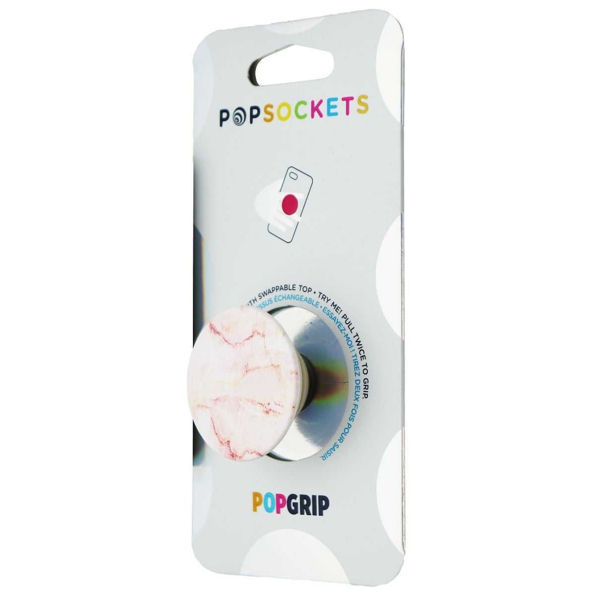 PopSockets Phone Grip with Expanding Kickstand for All Smartphones - Rose Marble Cell Phone - Mounts & Holders PopSockets    - Simple Cell Bulk Wholesale Pricing - USA Seller