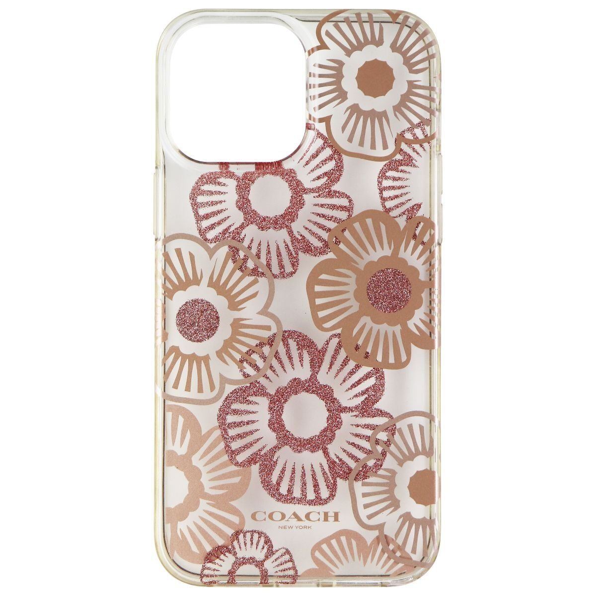Coach Protective Hardshell Case for iPhone 13 Pro Max - Tea Rose Blush/Clear Cell Phone - Cases, Covers & Skins Coach - Simple Cell Bulk Wholesale Pricing - USA Seller