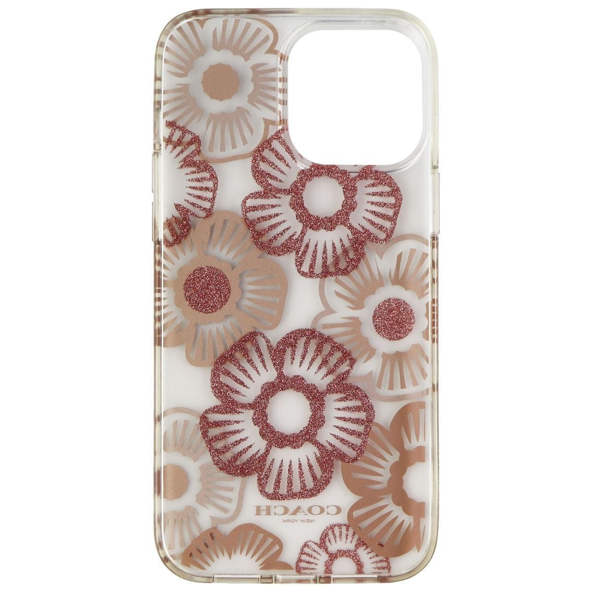 Coach Protective Hardshell Case for iPhone 13 Pro Max - Tea Rose Blush/Clear Cell Phone - Cases, Covers & Skins Coach - Simple Cell Bulk Wholesale Pricing - USA Seller