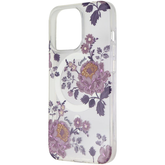 Coach Protective Case for MagSafe for iPhone 13 Pro - Moody Floral Purple/Clear Cell Phone - Cases, Covers & Skins Coach - Simple Cell Bulk Wholesale Pricing - USA Seller