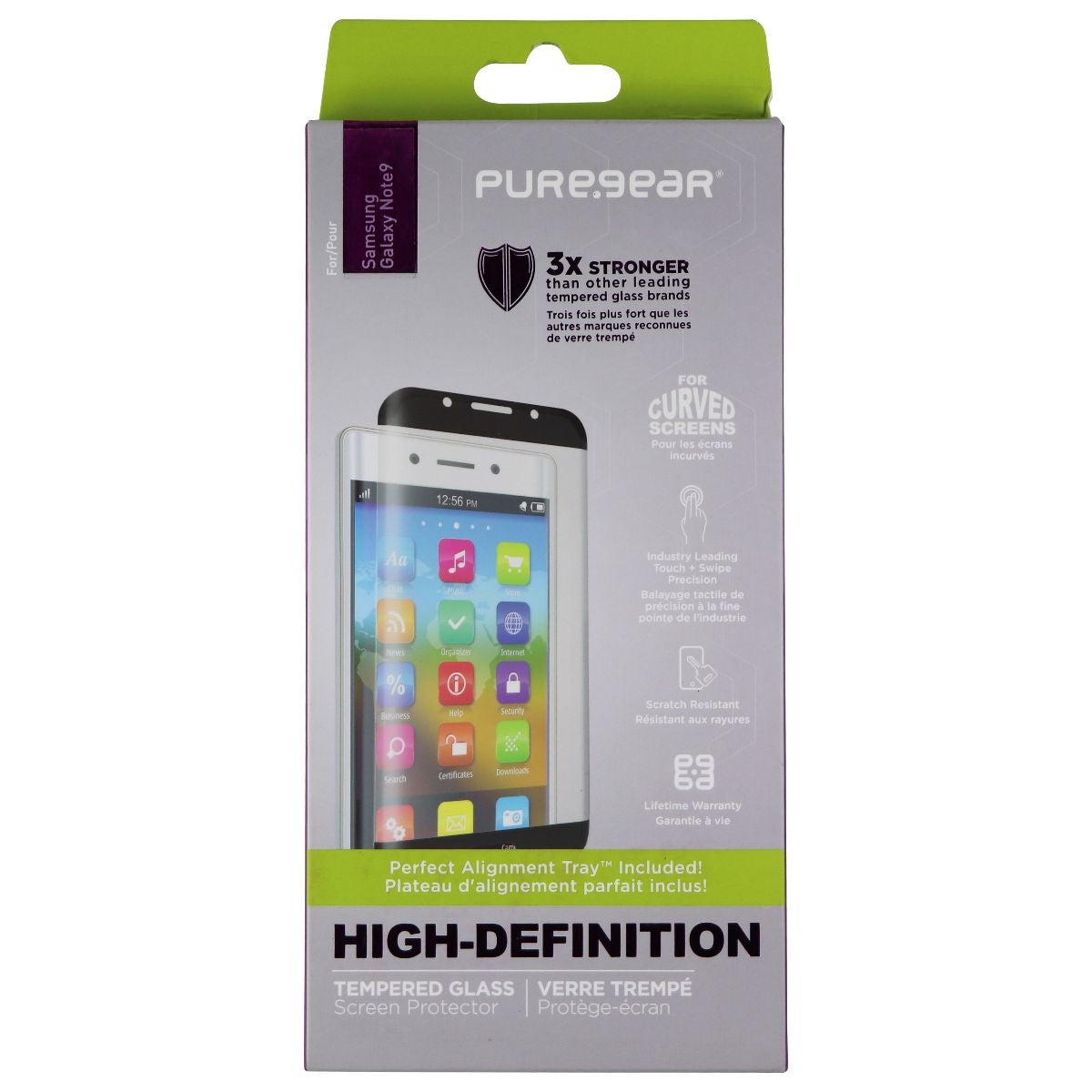 PureGear HD Tempered Glass Screen Protector for Samsung Galaxy Note9 - Clear Cell Phone - Screen Protectors PureGear - Simple Cell Bulk Wholesale Pricing - USA Seller