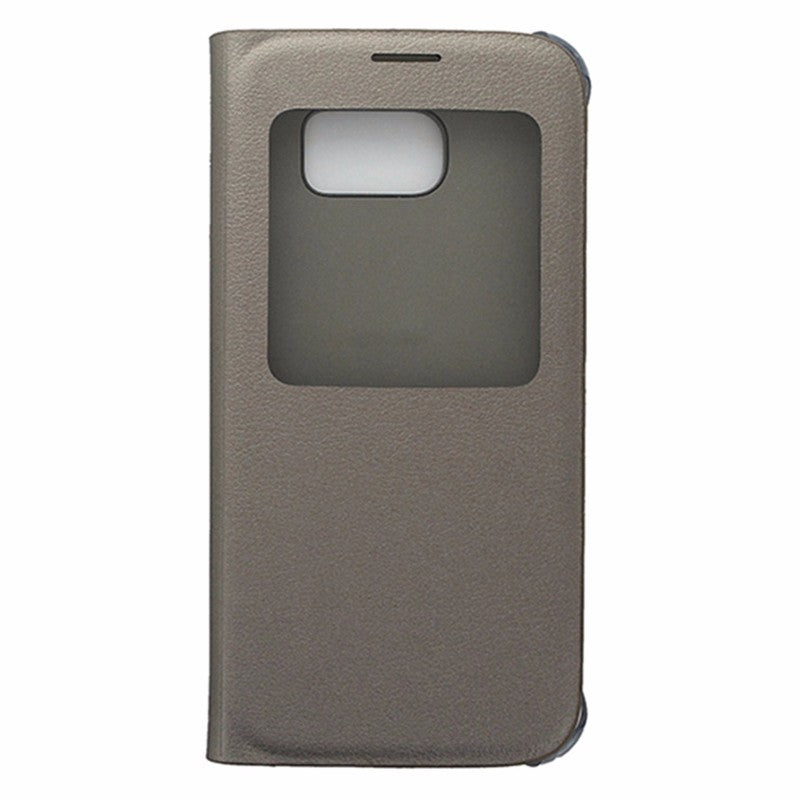 Samsung S-View Flip Cover Case for Samsung Galaxy S6 Gold Cell Phone - Cases, Covers & Skins Samsung - Simple Cell Bulk Wholesale Pricing - USA Seller