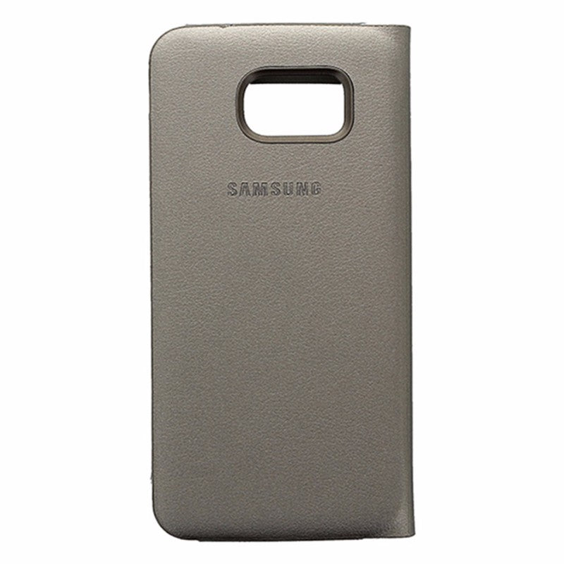Samsung S-View Flip Cover Case for Samsung Galaxy S6 Gold Cell Phone - Cases, Covers & Skins Samsung - Simple Cell Bulk Wholesale Pricing - USA Seller