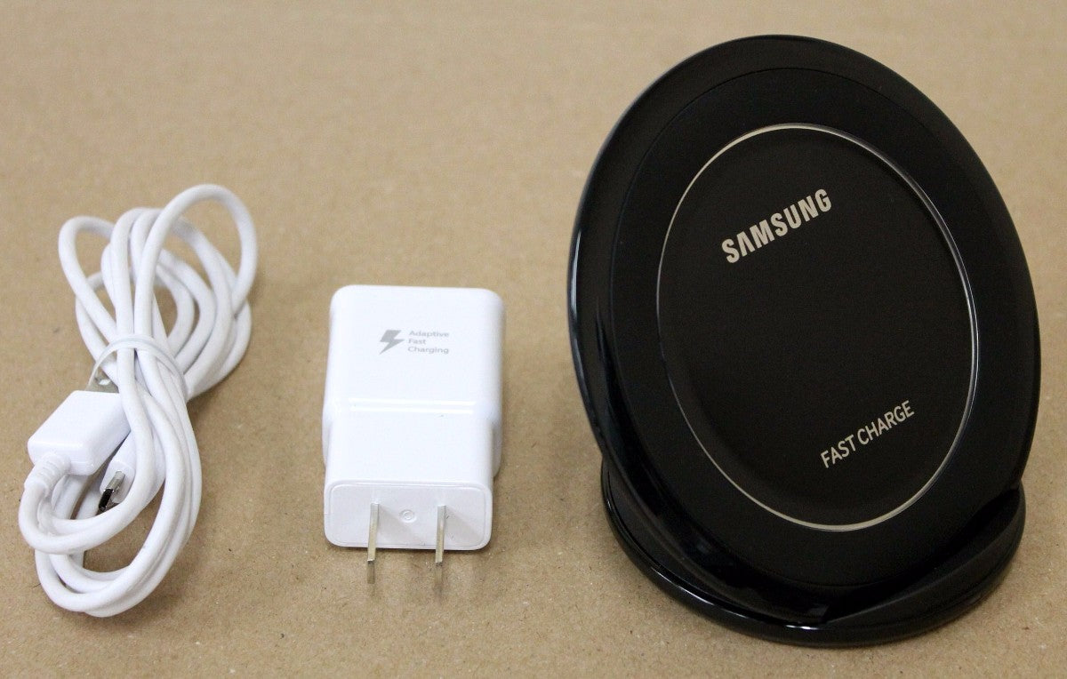 Samsung Fast Charge Qi Wireless Charging Stand Pad & Wall Adapter EP-NG930 Cell Phone - Chargers & Cradles Samsung - Simple Cell Bulk Wholesale Pricing - USA Seller