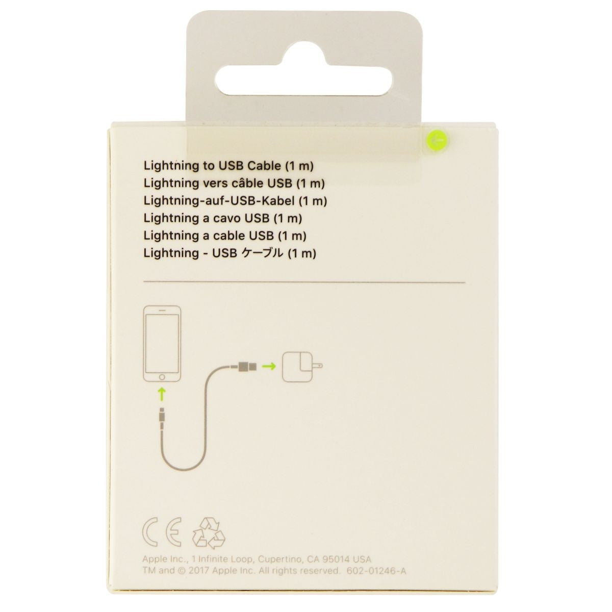 Apple ( MD818AM/A ) 3.3Ft Charge and Sync Cable for iPhones - White Cell Phone - Cables & Adapters Apple - Simple Cell Bulk Wholesale Pricing - USA Seller