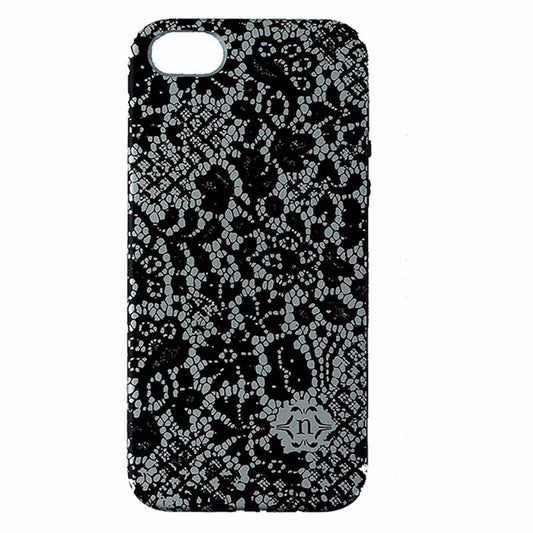Nanette Lepore Dual Layer Case for iPhone 5/5S/SE - Black and Gray - Lace Design Cell Phone - Cases, Covers & Skins Nanette Lepore - Simple Cell Bulk Wholesale Pricing - USA Seller