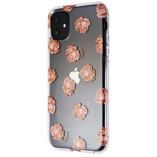 Coach Protective Case for Apple iPhone 11 - Dreamy Peony Clear/Pink/Glitter Cell Phone - Cases, Covers & Skins Coach    - Simple Cell Bulk Wholesale Pricing - USA Seller