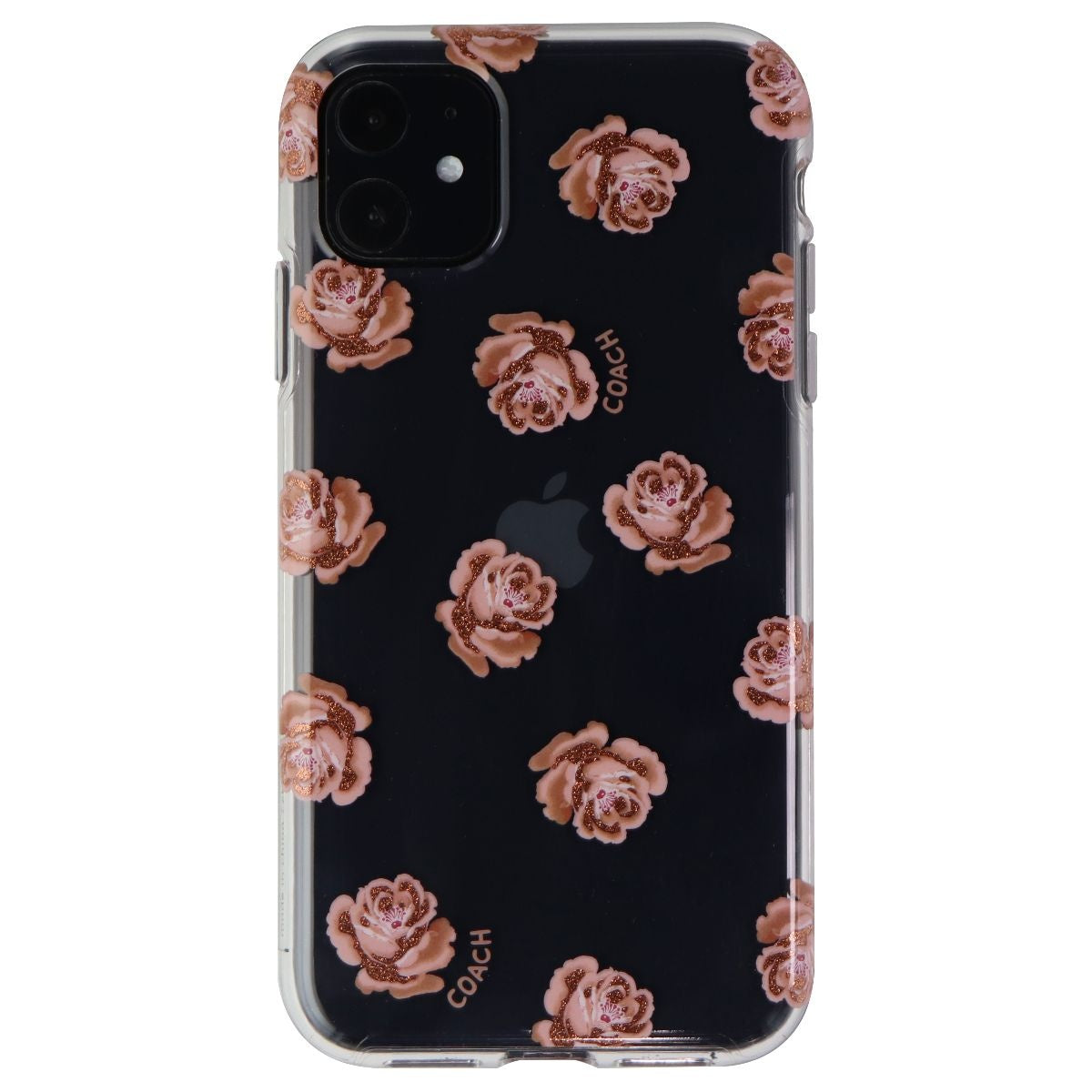 Coach Protective Case for Apple iPhone 11 - Dreamy Peony Clear/Pink/Glitter Cell Phone - Cases, Covers & Skins Coach    - Simple Cell Bulk Wholesale Pricing - USA Seller