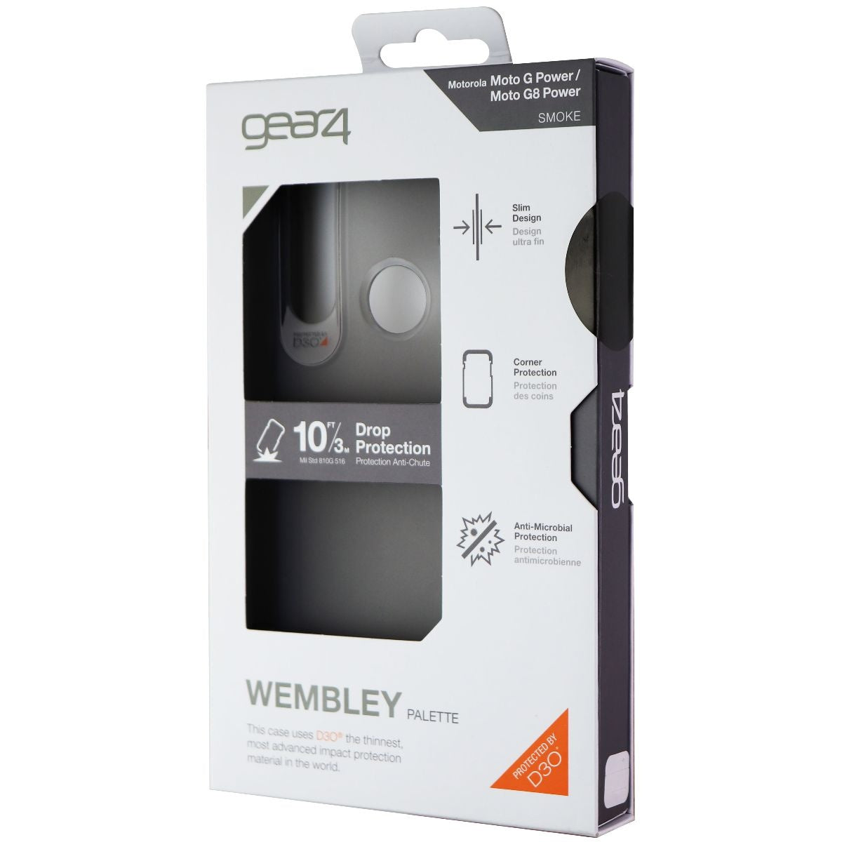 ZAGG Wembley Series Gel Case for Motorola Moto G Power & G8 Power - Smoke Cell Phone - Cases, Covers & Skins Zagg    - Simple Cell Bulk Wholesale Pricing - USA Seller