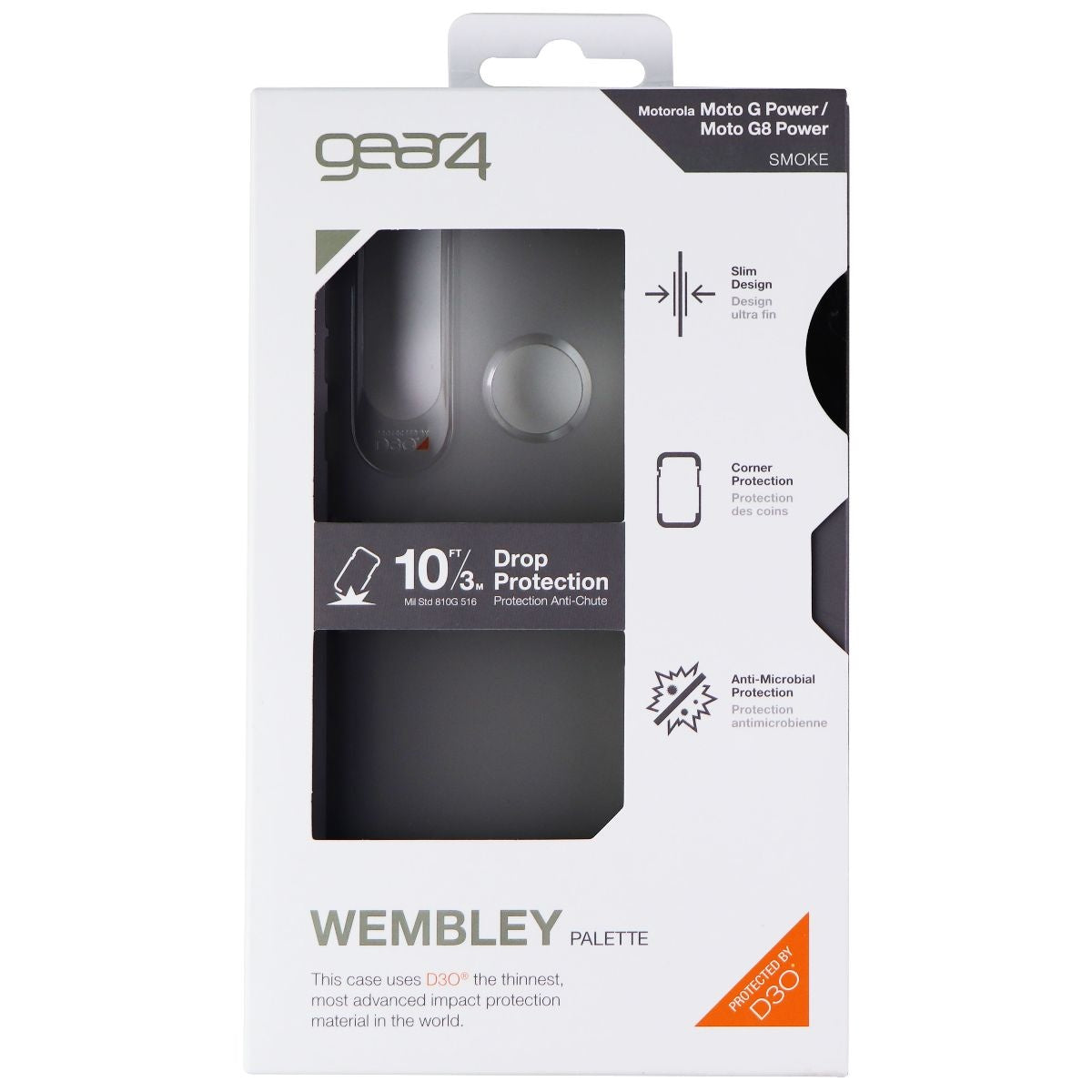 ZAGG Wembley Series Gel Case for Motorola Moto G Power & G8 Power - Smoke Cell Phone - Cases, Covers & Skins Zagg    - Simple Cell Bulk Wholesale Pricing - USA Seller