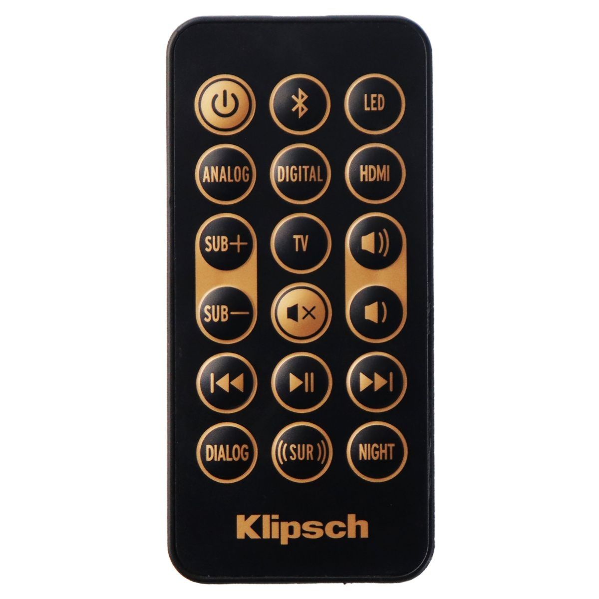 Klipsch Remote Control (XFQIX30G) for Select Klipsch Sound Systems - Black TV, Video & Audio Accessories - Remote Controls Klipsch    - Simple Cell Bulk Wholesale Pricing - USA Seller