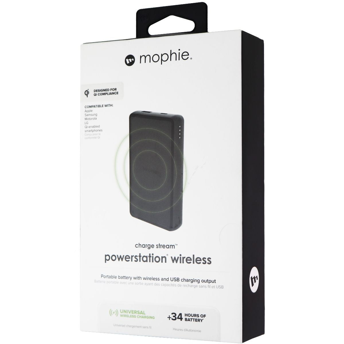 Mophie Charge Stream Wireless Powerstation 6,040mAh - Black (401101514) Cell Phone - Chargers & Cradles Mophie - Simple Cell Bulk Wholesale Pricing - USA Seller