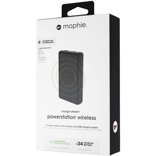 Mophie Charge Stream Wireless Powerstation 6,040mAh - Black (401101514) Cell Phone - Chargers & Cradles Mophie - Simple Cell Bulk Wholesale Pricing - USA Seller