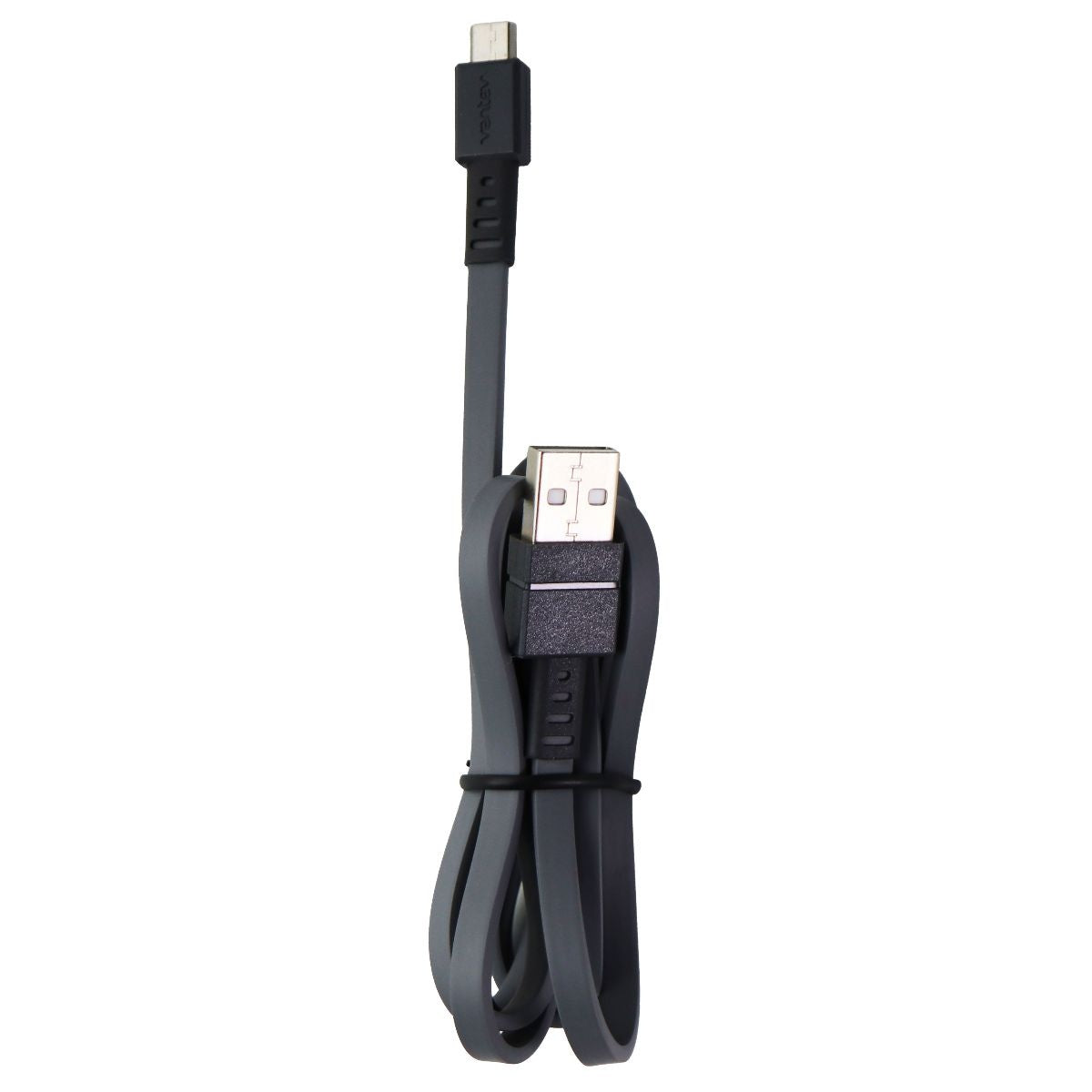 Ventev (3.3-Foot) ChargeSync Micro-USB to USB Flat Cable - Gray Cell Phone - Cables & Adapters Ventev - Simple Cell Bulk Wholesale Pricing - USA Seller